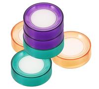 Mikikit Éponges Humides pour Doigts et Comptage Facile en Ébonite Lot de 6 Humidificateur Pratique Couleur Aléatoire pour Tri de Papiers pour Caissiers et Secrétaires