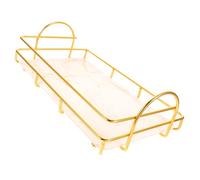 Mikikit Étagère de Rangement pour Salle de Bain Plateau Cosmétique Organisateur de Produits de Toilette