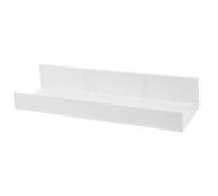 Mikikit Étagère Murale Flottante avec Rebord pour Cadres Photo, Support Suspendu en Bois Naturel, Petite Étagère de Chambre Polyvalente pour Salon, la Cuisine et Chambre D’garçon