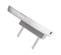 Mikikit Étagère Murale sans Perçage en Plastique Blanc Cache Anti-poussière, Support de Rangement Créatif pour Prises Électriques, pour Chambre et Salon, Organiser Câble et Petits Objets