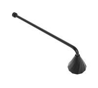 Mikikit Éteignoir à Bougie en Métal Noir 18 CM Long Manche Couvre-Mèche Classique Extincteur de Flamme Élégant pour Bougies Adapté Maison Bureau Mariage et Fêtes