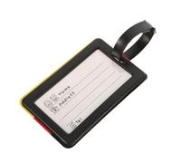 Mikikit Étiquette de Bagage Solide PVC Drapeau Allemagne Identificateur de Valise Multifonction pour Voyage et Travail avec Marqueur Perte Accessoire Voyage