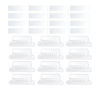 Mikikit Étiquettes Utiliser en Pvc Dossiers Suspendus et Transparent de Blanc, Faciles à Résistantes, pour Organisation des Archives et Bureaux