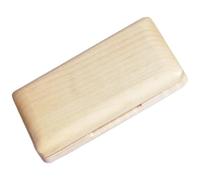 Mikikit Étui à Anches en Bois Naturel pour Hautbois Porte-Anches Compact pour 2 Anches Boîte de Rangement Pratique et Résistante Organiseur d'Anches Portable pour Musicien