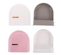 Mikikit Étui pour Appareil de Contention en Plastique, Lot de 2 avec Tiroir Coulissant, Étui de Voyage Compact pour Aligneurs Orthodontiques, Protection Hygiénique et Rangement Pratique