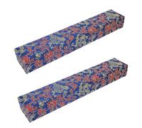 Mikikit Étui Rigide en Carton Pressé pour 2 Éventails Pliants 23 CM Fermeture à Pression Boîte de Rangement Décorative Portable en Papier Xuan pour Voyages Mariages et Spectacles de