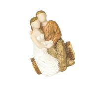 Mikikit Figurines d'Amour en Résine Écologique Décorations de Gâteau de Mariage et Saint-Valentin Accessoires Micro-Paysage pour Pâtisserie DIY Parure Décorative Romantique pour