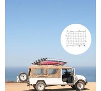 Mikikit Filet de Rangement de Coffre Auto Organisateur de Transport de Bagages Élastique avec Crochets Accessoires de Voiture pour Stockage et Sécurisation des Chargements