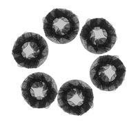 Mikikit Filets à Chignon Extensibles Noirs 6 Pièces En Maille Élastique Décorative Pour Danseuses Et Sportives Ballets Gym Patinage