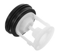Mikikit Filtre à Peluches et Bouchon Vidange pour Pompe de Vidange Lave-Linge Frontal, Couvercle en Plastique Solide, Accessoire pour Machine à Laver à Tambour