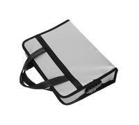 Mikikit Fireproof Document Organizer Bag with Locks Business Briefcase for Travel and Office Multi Compartment Fire Resistant File Holder for Meetings and Personal Use