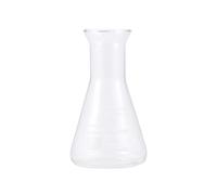 Mikikit Flacon Conique en Verre 150 Ml avec Bouchon en Liège, Fiole Jaugée de Chimie à Large Ouverture, Ballon de Laboratoire pour Expériences Scolaires et Matériel Scientifique