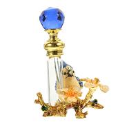 Mikikit Flacon de Parfum Décoratif Flacon Rechargeable Fuite pour Huiles Essentielles et Bouteille Vintage Émaillée pour Usage Personnel ou