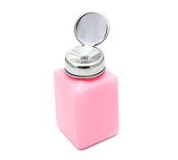 Mikikit Flacon Pompe Antistatique en Acier Inoxydable 200 Ml pour Démaquillant et Vernis à Ongles Rechargeable Éviter Reflux Accessoires Nail Art