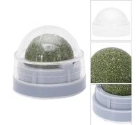 Mikikit Friandises pour Chat en Boule de Menthe 2 pièces avec actinidia polygama, destinées aux Chats pour Le Nettoyage Dentaire et activités ludiques