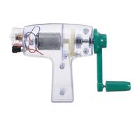 Mikikit Générateur Électrique à Manivelle Portable Modèle Réduit DIY Instrument Éducatif Scientifique pour Apprentissage Pratique Kit D’Expériences Manuelles en Physique et