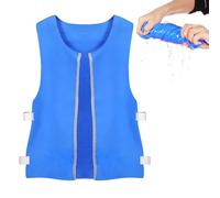 Mikikit Gilet Rafraîchissant pour Adultes Veste Rafraîchissante Innovant Design Élastique pour Confort été Séchage Rapide et Entretien Facile Protection la Chaleur pour Activités