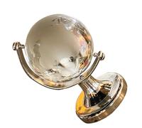 Mikikit Globe Géographique Chic Transparent Décoration de Bureau Miniature Créative et Pratique pour Aménagement Intérieur