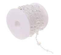 Mikikit Guirlande de Perles Acryliques Nacrées pour Décoration Mariage Fête DIY Chaîne Décorative Réutilisable et Personnalisable pour Événements