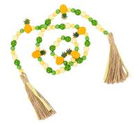 Mikikit Guirlande Perles avec Charms Ananas et Tissages Décoration Murale Pastoral avec Frange pour Ambiance Unique à