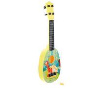 Mikikit Guitare Éducative pour Garçon Fille Musical Instrument de avec Design Cartoon Style Aléatoire pour Débutants et Éducation Précoce