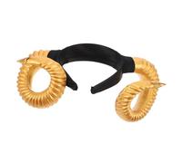 Mikikit Halloween Cosplay Headband With Punk Sheep And Goat Horns Gothic RAM Horns Hair Hoop For Costume Parties And Masquerades