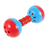 Mikikit Hochet Double Cloche Léger pour Éveil Garçon Fille Main Portable pour Garçon Fille Instrument Musical Éducatif pour Crèche et Parents Développement Coordination Couleur Aléatoire