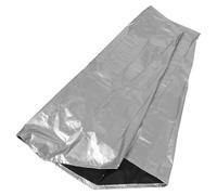 Mikikit Housse pour Dévidoir de Tuyau D'arrosage Autoportant 210d Argentée 66x63x88 Cm, Gaine Résistante aux Intempéries, Protection Imperméable et Isolante pour Chariot D'arrosage