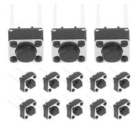 Mikikit Interrupteur Tactile Momentané 6x6x4,3 Mm 2 Broches 20 Pièces Kit Bouton-Poussoir De Remplacement pour Circuits Imprimés PCB Usage Industriel Et Électronique