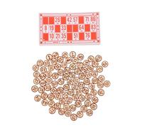 Mikikit Jeu Bingo avec Cartes Numérotées et Accessoires Interactifs pour Fêtes et Réunions Familiales et Classique pour Divertissement Social