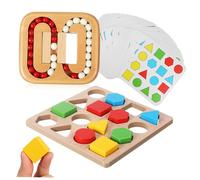 Mikikit Jeu de Puzzle Bois Labyrinthe à Boule Planaire pour Seniors Jeu Mémoire et Stimulation Cognitive Portable et Ludique pour Personnes Âgées