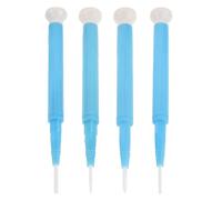 Mikikit Jeu de Tournevis Céramique 4pcs avec Poignée Ergonomique pour Assemblage Précis D'appareils Électroniques et Lunettes, Kit Compact et Pratique