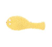 Mikikit Jouet Peluche Forme Poisson-Globe pour Chat Jouet Herbe à Chat Intérieur Interactif pour Chaton Mignon pour Grignotage Dents
