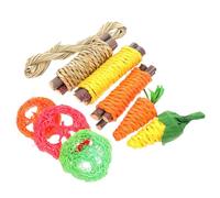 Mikikit Jouets pour Petits Animaux Jouets pour Cochons à Mâcher pour Hamsters De Dentition Pourpins Bons pour Croissance Santé Dentaire