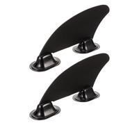 Mikikit Kit 2 Ailerons en Plastique Noir 24 CM pour Paddle Gonflable Accessoires Universels pour Planche de Surf et Kayak Pièces Détachées Stables et Résistantes pour Navigation en Eaux