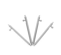 Mikikit Kit 4 Pièces Goupilles Montre à Dégagement Rapide en Acier Inoxydable Argenté, Tube de Remplacement Facile à Installer pour Accessoires Montre