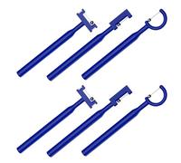 Mikikit Kit 6 Pièces Entraîneur D'ouverture Bouche et Exercice du Bout Langue, Dispositif D’entraînement Musculaire Oral en Silicone Doux Bleu, Outils Orthophonie Portables