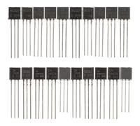 Mikikit Kit D'assortiment de Transistors Applicables To92 200 Pièces, Transistors Semi-conducteur et Germanium, Boîtier de Rangement en Plastique pour Projets DIY et Expériences