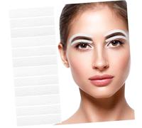 Mikikit Kit de 12 Pochoirs Autocollants à Sourcils Ruban Adhésif Jetable Modèles de Sourcils Pratique et Compact pour Voyages et Maquillage