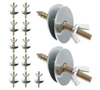 Mikikit Kit de 30 Vis de Fixation M6X50 Rondelles Plates pour Cages à Oiseaux Perchoirs et Plateformes de Petits Animaux Acier Robuste pour Réparation Bricolage et Aménagement de