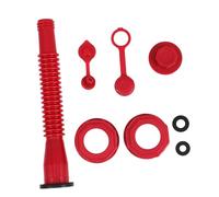 Mikikit Kit De Bec Verseur De Remplissage pour Bidon De Carburant Rouge, Accessoire De Remplacement Compatible Réservoirs Essence, Buse Légère Et Pratique pour Usage Portable