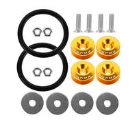 Mikikit Kit de Clips pour Pare-chocs Rondelles Renforcées, Design à Dégagement Rapide et Installation Facile pour Accessoires Extérieurs de Véhicule