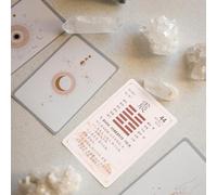 Mikikit Kit de Divination Complet Yi Jing 64 Cartes Papier 64 Hexagrammes Style Chinois Pièces Anciennes Bronzes Ornements pour Guidance Spirituelle et Introspection