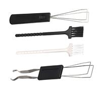 Mikikit Kit de Nettoyage Clavier et Outil de Dépoussiérage Électronique pour PC et Téléphone Portable, Accessoires Antistatiques, Brosse Souple Noire et Blanche, Léger et Compact, Usage