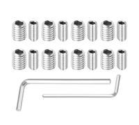 Mikikit Kit de Vis de Fixation Poignée Porte Congélateur Réfrigérateur W11366418 en Acier Inoxydable 18 Pièces pour Réparation et Remplacement