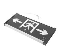 Mikikit Lampe de Secours Murale Suspendue LED Double Face pour Sortie D’Urgence Éclairage de Secours de Sortie Voyant Lumineux de Sécurité pour Lieux Publics D’Évacuation Incendie