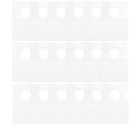 Mikikit Languettes Adhésives en Pvc Blanc pour Présentoir à Autocollants, Lot de 100pcs, Crochet Solide Auto-adhésif pour Usage Domestique et Magasin