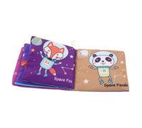 Mikikit Livre en Tissu Résistant aux Déchirures pour -né, Éducatif Précoce Interactif à Froisser, Couleurs Intenses, Format Poche, Éveil Sensoriel et Développement Tactile pour Bébé