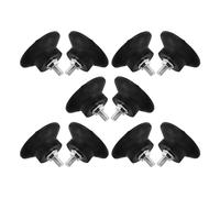 Mikikit Lot de 10 Patins Antivibratoires en Caoutchouc Robuste M6 5 Cm pour Compresseur D'air, Coussinets Isolateurs de Vibrations Multifonctionnels, Pied Amortisseur Anti-bruit