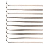 Mikikit Lot de 10 Set de Aiguilles à Crocheter pour Cheveux, Accessoires pour Dreadlocks et Perruques, Crochet Micro Léger et Ergonomique, Tailles Variées, Outil Professionnel de